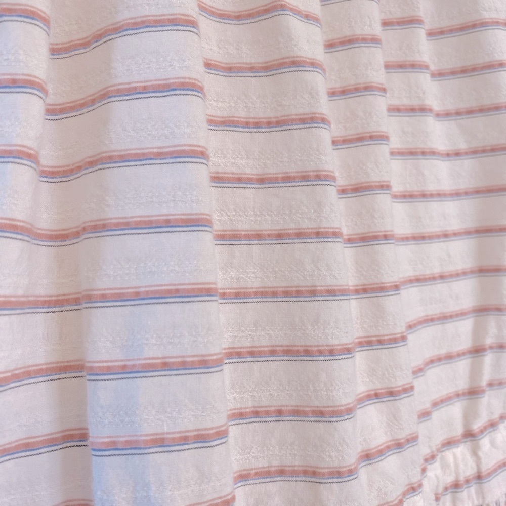 🚨 S O L D 🚨 Christy Dawn “washed thulian embroidered striped”, stripe dress xs - Picture 10 of 12